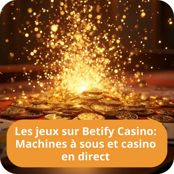 Les jeux sur Betify Casino: Machines à sous et casino en direct